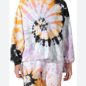 Electric & Rose Tie-Dye Sweatshirt and Joggers Set